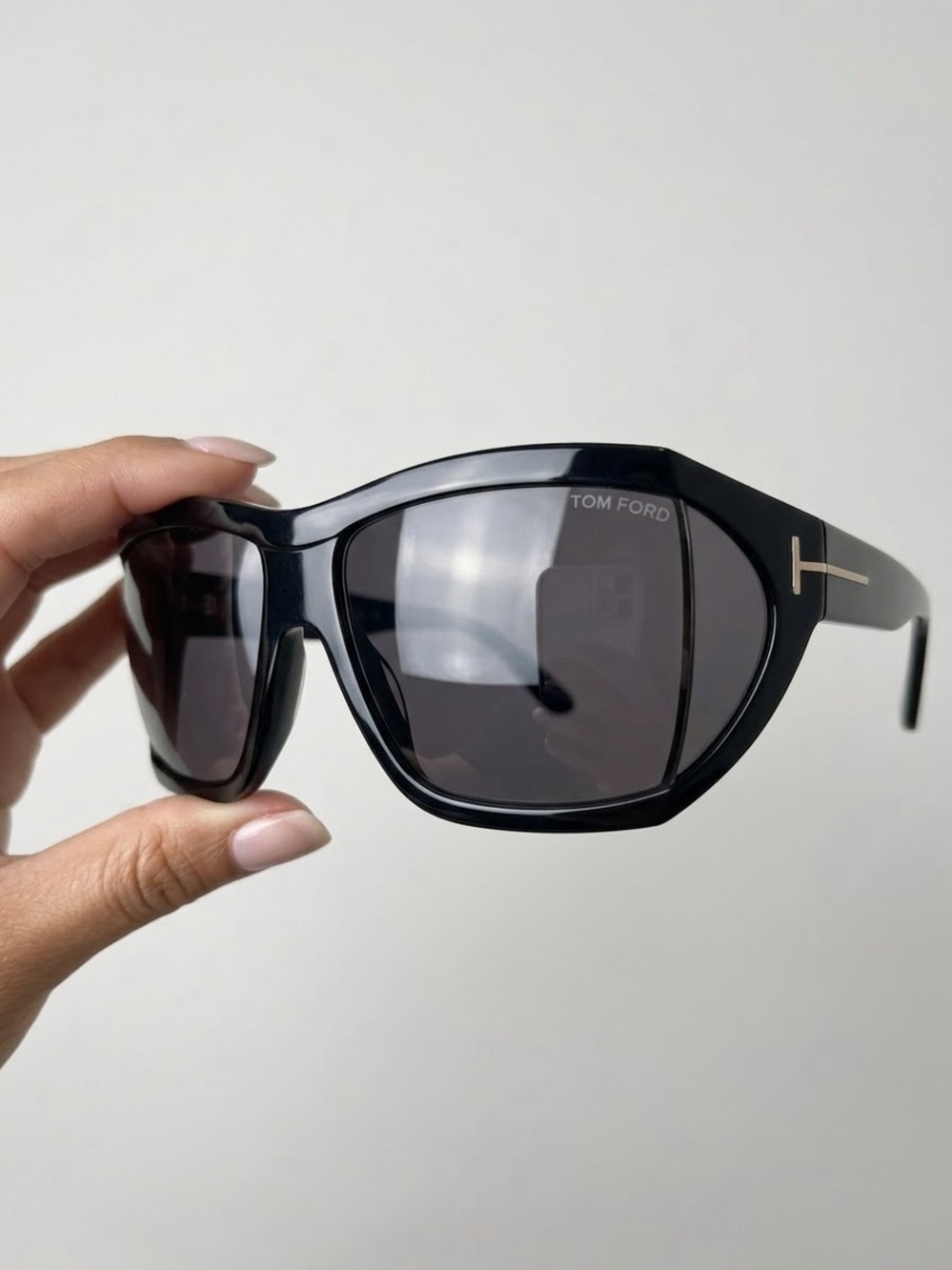 Tom Ford Black Men’s Sunglasses with Gold Accents
